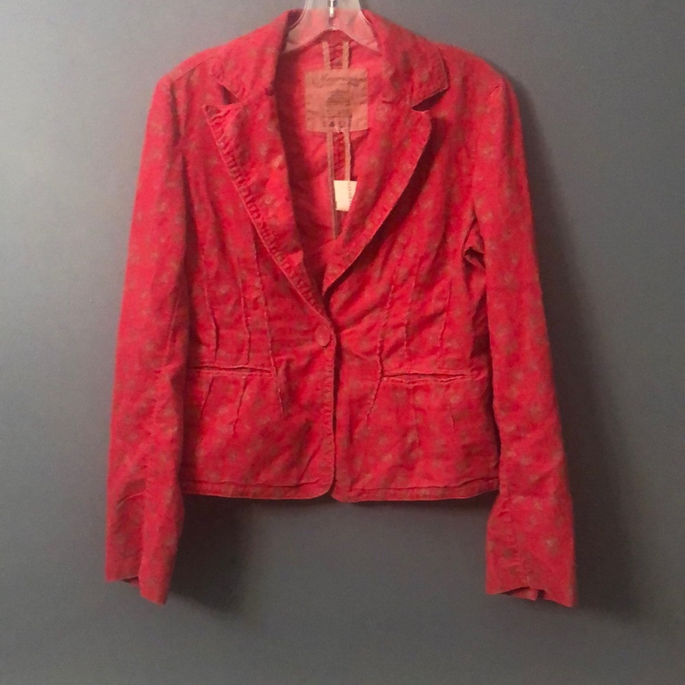 NWT Maurices pink floral women’s jacket Medium